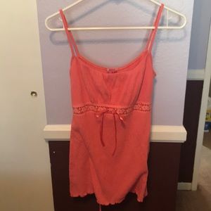 Coral Spaghetti strap tank top